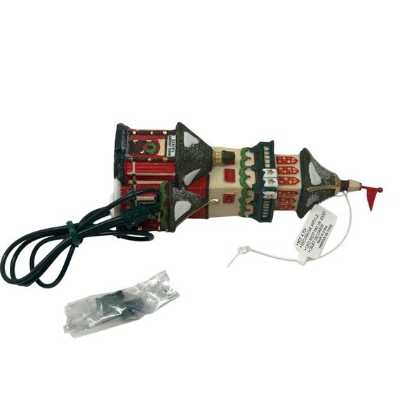 Department 56 - "Santas Lookout Tower" Lighted Ornament - Vintage 1998 - Picture 5 of 9